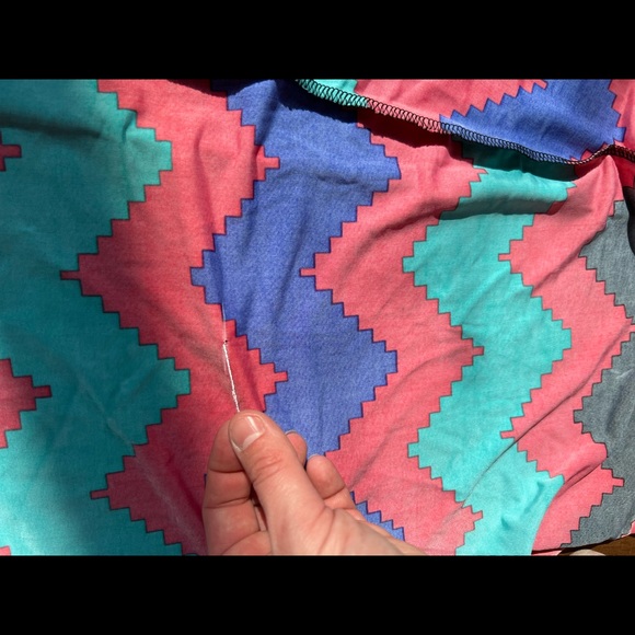 Never worn long multi color super stretchy skirt or top! XL - Picture 3 of 6